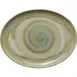 Heart & Soul 801223641000104 Oval Porcelain Platter, 14.25" L x 11" W x 1.14" H, Thyme - 6/Case 1 image