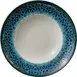 Libbey 803012741000301 - 10‑7/8" China Plate, 13.5 oz, Blue‑Black Mirage Pattern, Oven Safe - 6/Case 1 image