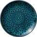Libbey 803121541000301 - 5-7/8" Round Coupe China Plate, Blue Black Mirage Design, Dishwasher Safe - 6/Case 1 image