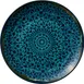 Libbey 803122741000301 China Plate – 10"5/8" Round Coupe Rim, Blue Black Mirage, Safe - 6/Case 1 image