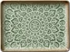 Libbey 803212341000401 Jade Rectangular China Platter 9"¼ x 6"⅞, Microwave Oven Safe - 6/Case 1 image