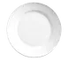 Libbey 840-438R-10 Plate – 10½" Round Porcelain Plate, Bright White, Wide Rim, Rolled Edge - 12/Case 1 image
