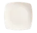 Libbey 840-468S Square China Plate, 10¼” Coupe Rim, Bright White Porcelana™ Porcelain – 12/Case 1 image