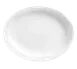 Libbey 840-520N-9 Oval China Platter, 9-3/4" x 7-3/8" White Porcelain with Narrow Rim - 24/Case 1 image
