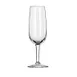 Libbey 8495 - 6.25 oz Flute Glass, 7¼" Height, Stem Base, Tempered Glass Safedge® Rim - 12/Case 1 image