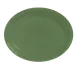 Libbey 903035008 Oval Platter, 11-5/8" x 9-1/4" Porcelain Sage Cantina® Rimmed - 12/Case 1 image