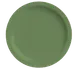 Libbey 903035011 - 10¼" Round Porcelain China Plate, Sage Cantina Pattern, Vitrified Foot, 12/Case 1 image