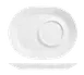 Libbey 905356013 Racetrack Plate – 9.5" x 7.5" Porcelain, White Royal Rideau™ Rolled Edge - 12/Case 1 image