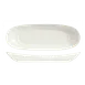 Libbey 905356402 - 14" Oval Plate, Vitrified Porcelain, White Royal Rideau Body, 12/Case 1 image