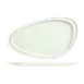 Libbey 905356404 - Triangular China Plate 13.75" x 7.5" Porcelain Rideau Slenda Pattern - 12/Case 1 image