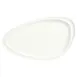 Libbey 905356405 - 16" Triangular Plate, Narrow Rim, White Rideau Porcelain, Vitrified, 12/Case 1 image