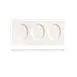 Libbey 905356915 Compartment Tray - 12" x 6" Porcelain White Rideau Slenda 3 Wells - 12/Case 1 image