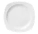 Libbey 905356977 Square China Plate 7¼" Porcelain, White Royal Rideau™ Vitrified Finish - 36/Case 1 image