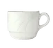 Libbey 905437887 - 8.5 oz Porcelain Tea Cup, 4"3/8" Dia x 2"3/4" H, Royal Rideau, Stackable - 36/Case 1 image