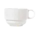 Reserve by Libbey 911190032 - 8.5 oz Tea Cup, 3.5" Dia x 2.5" H, Bone China, Stackable - 36/Case 1 image