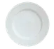 Libbey 911194006 - 6 5/8" Round Porcelain Plate, Medium Rim, Aluma White, Vitrified - 36/Case 1 image