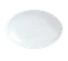 Libbey 911194407 - Oval Porcelain Platter 10" x 7", Reflections™ White Pattern, Rim - 12/Case 1 image