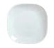 Libbey 911194423 Square China Plate, 12" Coupe Rim, Vitrified Porcelain, White Body - 12/Case 1 image