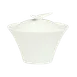 Schonwald 9134920 Sugar Bowl, 4‑3/8" Round Porcelain, Continental White™ with Lid - 6/Case 1 image