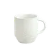 Schonwald 9185628 Mug – 9.5 oz Porcelain Donna Pattern, 3"3/8 H x 3"1/8 W, Stackable - 12/Case 1 image