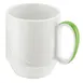 Schonwald 9185629-62941 - 9.5 Oz Porcelain Mug, 3-3/8" H x 3-1/8" T, Light Green Band - 6/Case 1 image