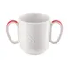 Schonwald 9185631-62931 - 10.5 oz Mug, 3-3/8" H x 3-1/4" W x 2-1/8" D, Red Band, Porcelain - 6/Case 1 image