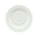 Schonwald 9186918 Round Porcelain Saucer, 6¼" Dia., 2⅛" Well, White™ Donna Pattern - 12/Case 1 image