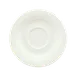 Schonwald 9196918 - Round Porcelain Saucer, 6¼" Dia with 2⅛" Well, White™ Body, Avanti Gusto, 12/Case 1 image