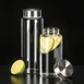 Libbey 92170 - 33 oz Borosilicate Glass Milk Bottle, Twist Top, Steel Exterior - 12/Case 1 image