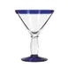 Libbey 92305 Cocktail Glass – 10 oz Stem, Blue Rim & Foot, Dishwasher & Microwave Safe - 12/Case 1 image