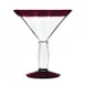 Libbey 92306R Cocktail Glass – 15 oz Red Rim Stem, Glass, 7" H x 6" T, Dishwasher Safe - 12/Case 1 image
