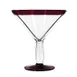 Libbey 92307R Cocktail Glass – 24 oz Red‑Rim Stem, Hand‑Blown Aruba, 7 5/8" H x 6 1/2" T- 12/Case 1 image