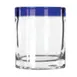 Libbey 92313 - Rocks Glass, 10 oz with Cobalt Blue Rim, 3"¾ H x 3"⅛ Top, Dishwasher Safe - 12/Case 1 image