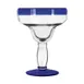 Libbey 92315 Margarita Glass – 16 oz Stem with Cobalt Blue Rim, Dishwasher & Microwave Safe – 12/Case 1 image