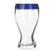 Libbey 92316 - 16 oz Stemless Beer Glass, Cobalt Rim, Dishwasher & Microwave Safe - 12/Case 1 image