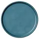 Playground 9251221E China Plate – 8¼" Round Flat Coupe Porcelain, Petrol Blue - 12/Case 1 image