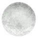Schonwald 9331228-63071 China Plate, 11" Round Coupe Rim Porcelain Grey with Ornaments - 6/Case 1 image