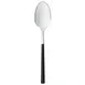 Reserve by Libbey 934001 Teaspoon, 6 1/2" Black PVD Handle, 18/10 Stainless Steel - 36/Case 1 image