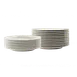 Libbey 950038871 - 10.5" Round China Plate, Low Profile Cascade™ Pattern, Flint Color - 12/Case 2 image