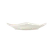 Libbey 950086793 Square China Plate 10.625" Coupe Rim Rolled Edge Flint Pattern Glazed - 12/Case 1 image