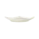 Libbey 950086797 - 9¼" China Plate, Flint Pattern, Rolled Coupe Rim, Vitrified, 9.25" - 12/Case 1 image
