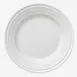 Libbey 999001121 - 7¼" Round Porcelain Plate, Lunar White, Embossed Rim, Microban Glaze - 24/Case 1 image