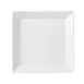 Libbey 999001136 Square Plate, 8½" Porcelain, Lunar White, Rim, Constellation™ Design - 12/Case 1 image