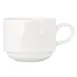 Libbey 999023531 - 9 oz Cup, Lunar White Rigel Pattern, Stackable, Vitrified Glaze - 36/Case 1 image