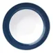 Libbey 999024883 - Grapefruit Bowl, 6‑Ounce, 6¼" Dia, Lunar White with Steel Blue Band - 36/Case 1 image