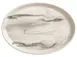 Reserve by Libbey 999533008 Oval Platter, 13" x 9.5" Fully Vitrified Porcelain, Smoke Finish - 12/Case 1 image