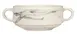 Reserve by Libbey 999533011 Soup Bowl, 5" Round Porcelain, Smoke Finish, Handles, 6" Size - 36/Case 1 image