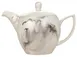Reserve By Libbey 999533017 Teapot, 35 oz, 8 1/2" W x 6 1/2" H, Vitrified Porcelain, Smoke Finish - 12/Case 1 image