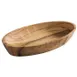 APS Germany APS 00844 - Oval Wooden Bowl 3 Oz, 6½" L x 3¾" W x 1" H, Olive Wood, Hand Wash Only - 1/Case 1 image