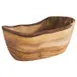 APS Germany APS 00908 - 10‑Oz Olive Wood Bowl, 6" Diameter, Organic Oval Shape, Hand Wash Only - 1/Case 1 image
